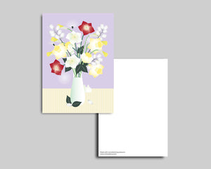 Schneeberg.Land | Postkarte | Blumenestrauss März