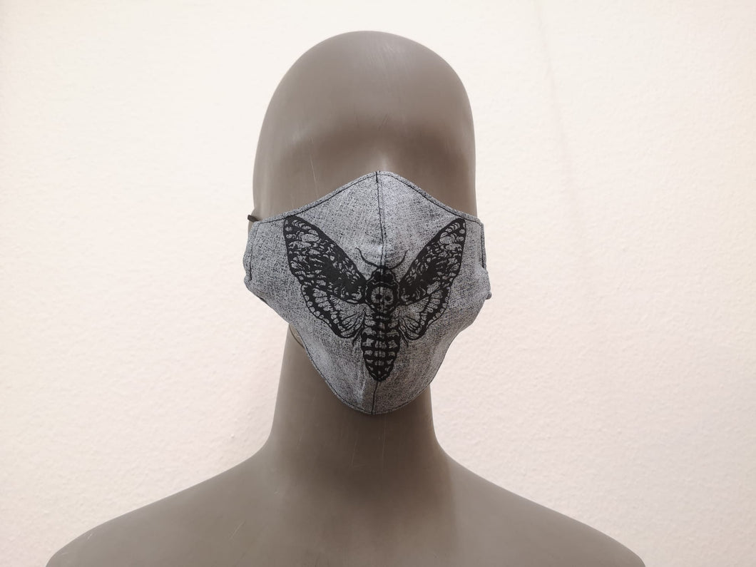 Baumwollmaske - Totenkopfschwärmer
