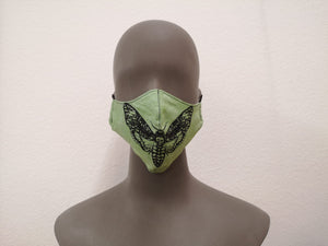 Baumwollmaske - Totenkopfschwärmer