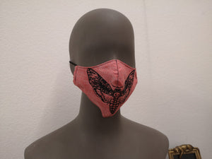 Baumwollmaske - Totenkopfschwärmer