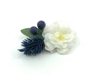 Lui Luis | Haarblume | Weiss Blau