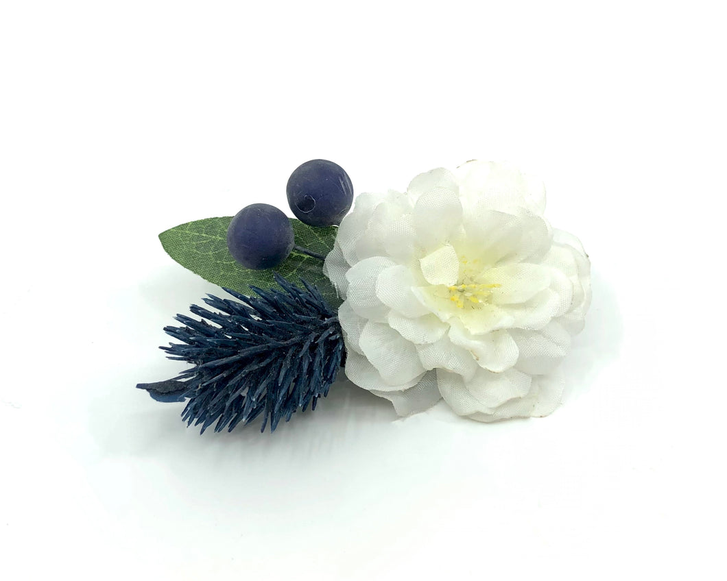 Lui Luis | Haarblume | Weiss Blau
