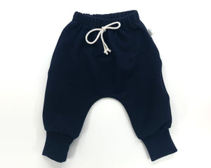 Lunja | Harem pants | Ottoman Ribjersey Navy