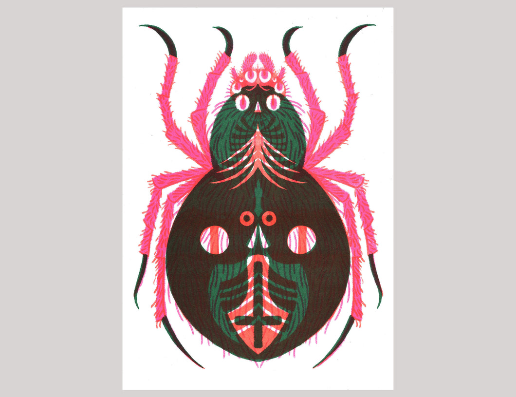 Eva Rust | Risoprint | Spinne