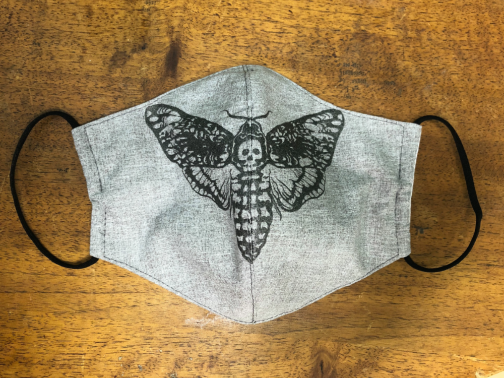 Baumwollmaske - Totenkopfschwärmer