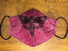 Lade das Bild in den Galerie-Viewer, Baumwollmaske - Totenkopfschwärmer
