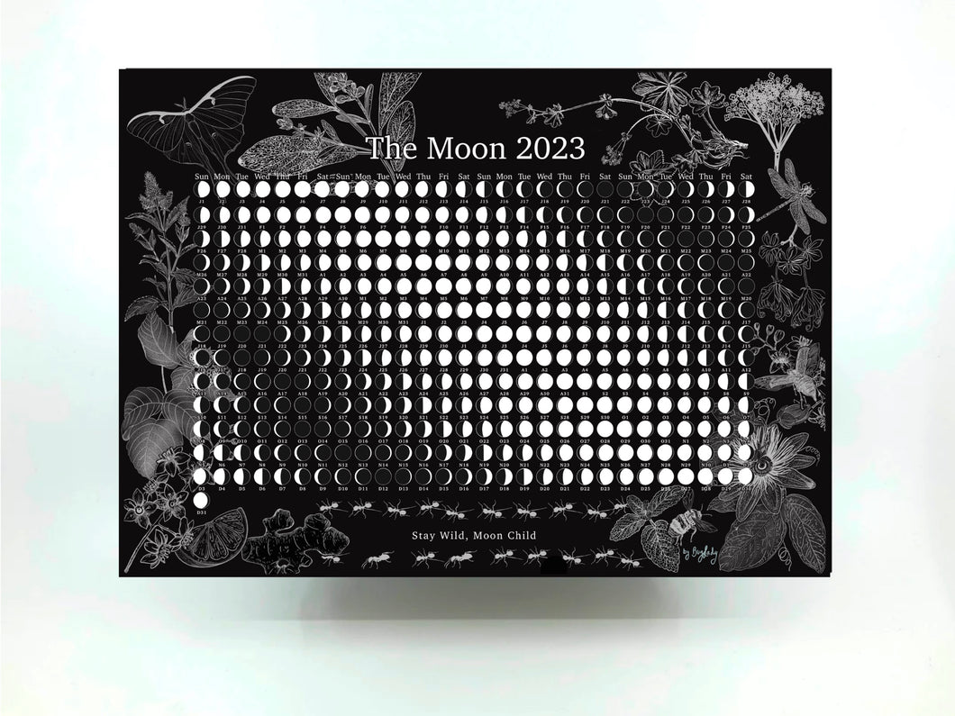 Buglady Moon Calendar 2023 by BugLady