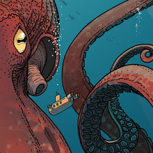 Lade das Bild in den Galerie-Viewer, Jared Muralt | Poster | NYT Riff-Oktopus
